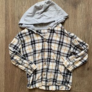 Carters Hooded Button Down Shirt
